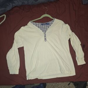 White Long Sleeve Shirt XL
